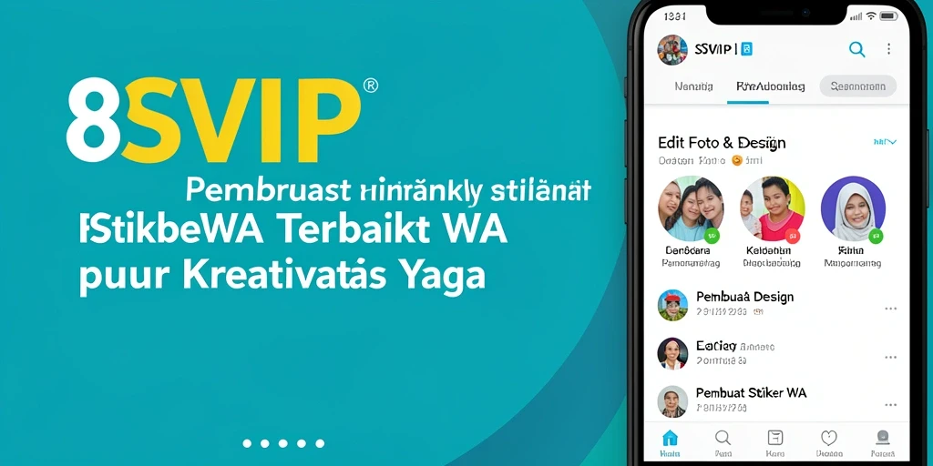 Antarmuka intuitif 8SVIP untuk pembuat stiker WA.