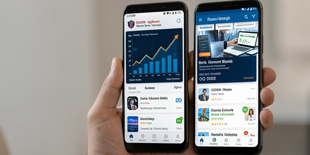 Antarmuka aplikasi D200M yang informatif dan menarik.