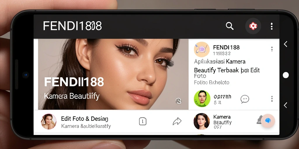 Tampilan antarmuka utama FENDI188 dengan fitur pengeditan foto yang menarik.