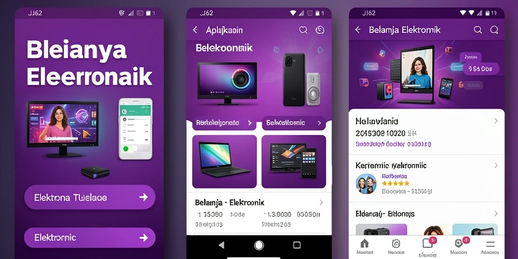 Tampilan antarmuka aplikasi JJ62 yang user-friendly dan menarik.