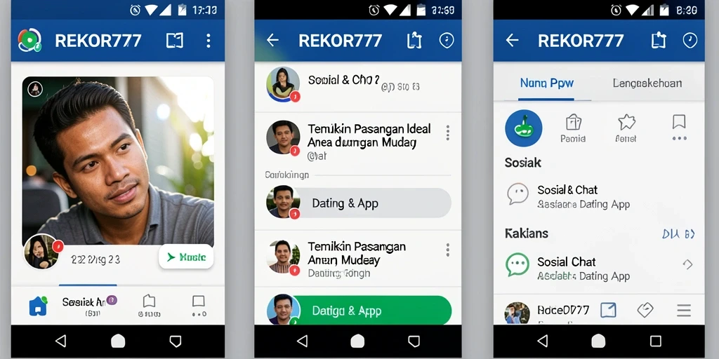 Tampilan antarmuka REKOR777 yang user-friendly dan menarik.