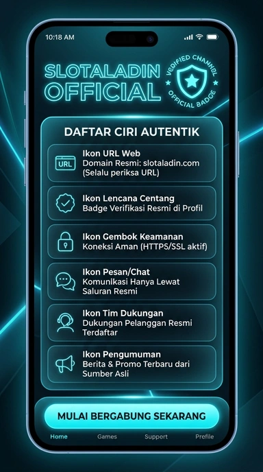Halaman Resmi Slotaladin untuk Pengguna Android